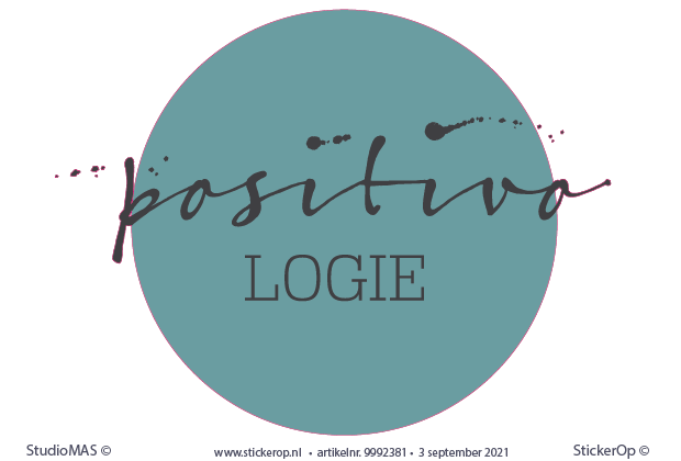 Deursticker zakelijk logo - Positivologie van eigen logo - Positivologie