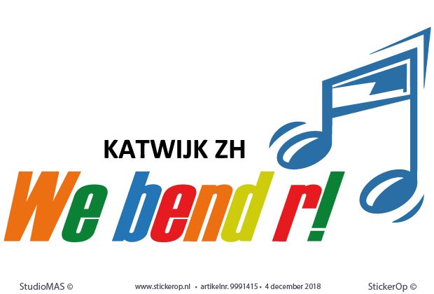 full colour logo sticker - We Bend'r Bendr