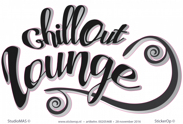 muursticker chillout lounge