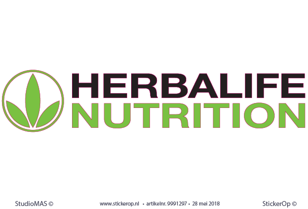 muurstickers zakelijk gebruik - Logo Herbalife