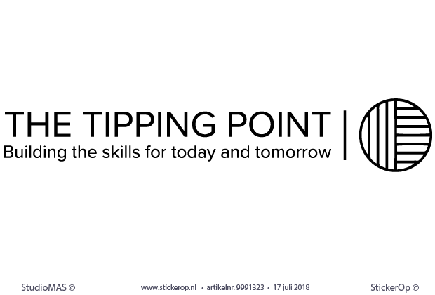 muurstickers zakelijke toepassing - logo The Tipping Point