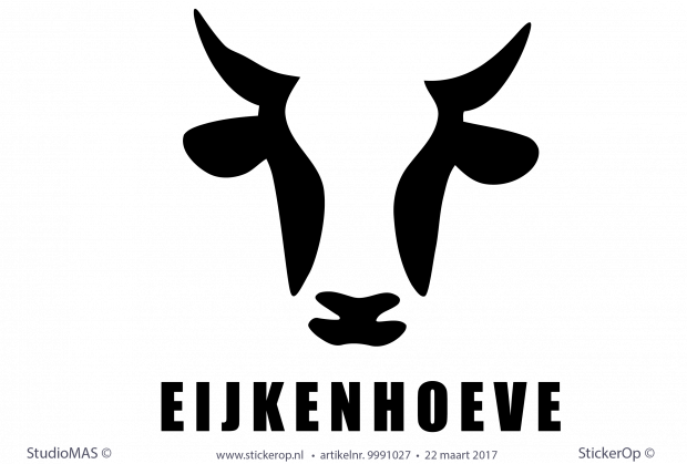 muursticker  zakelijk logo Eijkenhoeve