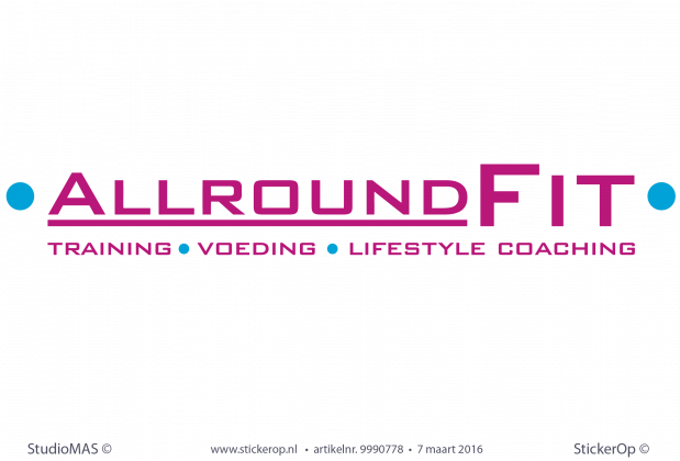 Muurstickers zakelijk logo Allround Fit