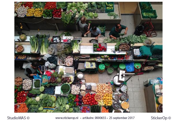 Muurstickers van eigen foto - Yoka's markt