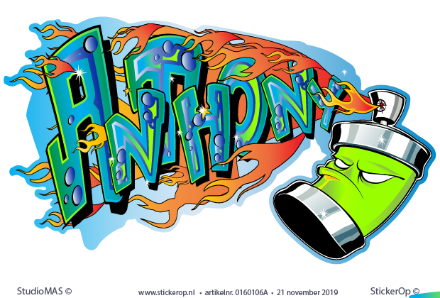 graffiti met spuitbus en eigen naam - Anthony