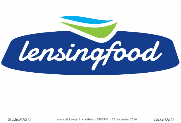 Muursticker zakelijk logo - Lensing Food muursticker zakelijk logo Lensing Food