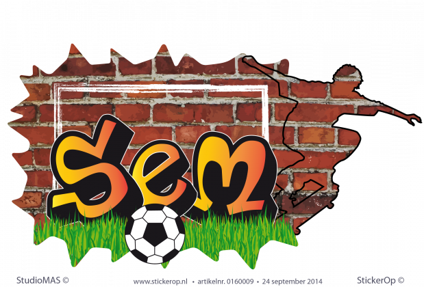 Muurstickers thema muursticker graffiti sportieve Sem