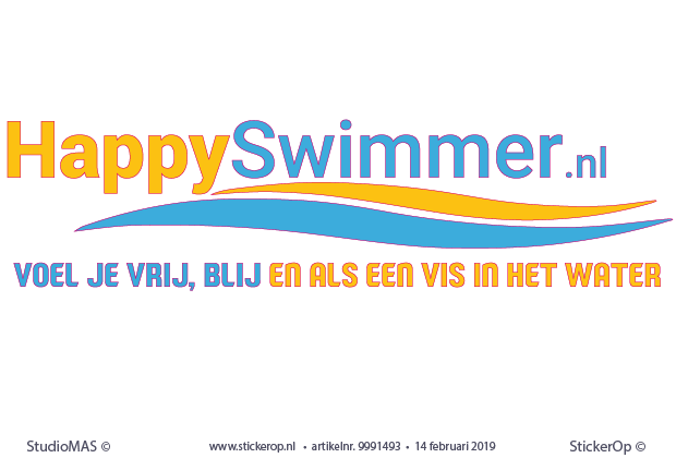 full colour logo Happy Swimmer logo - Happy Swimmer