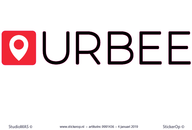 muursticker zakelijk logo - Urbee