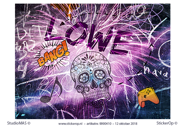 Full colour sticker van eigen afbeelding - Graffiti Lowe
