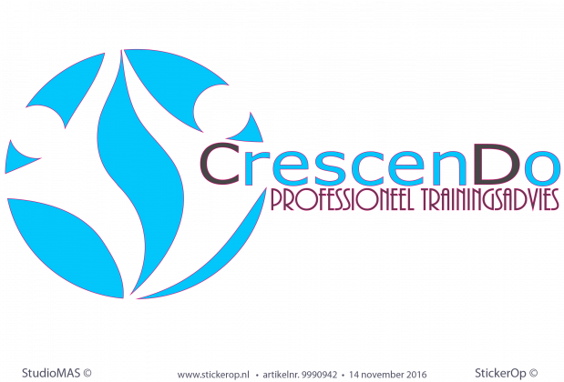 Muurstickers zakelijk logo Crescendo