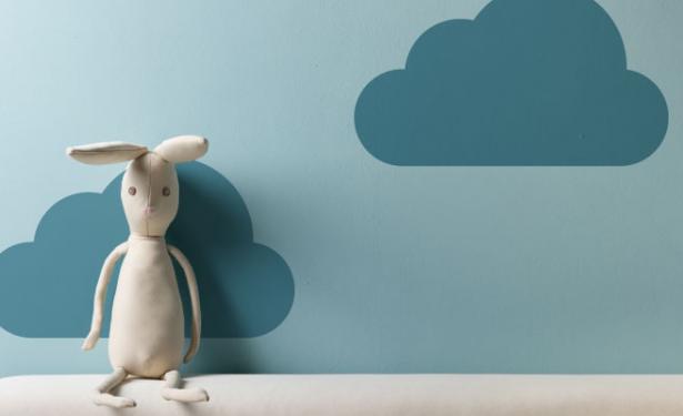 decoratie wolken lucht kinderkamer babykamer