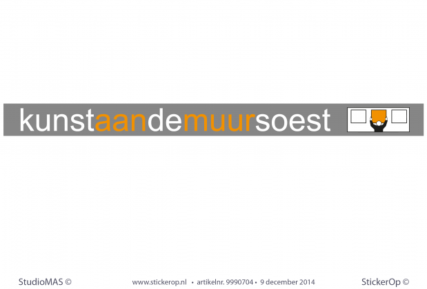 Belettering luifel pand Kunst aan de Muur Soest Belettering luifel pand KunstaandemuurSoest
