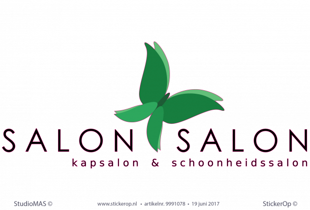 Muursticker zakelijk logo - Salon Salon