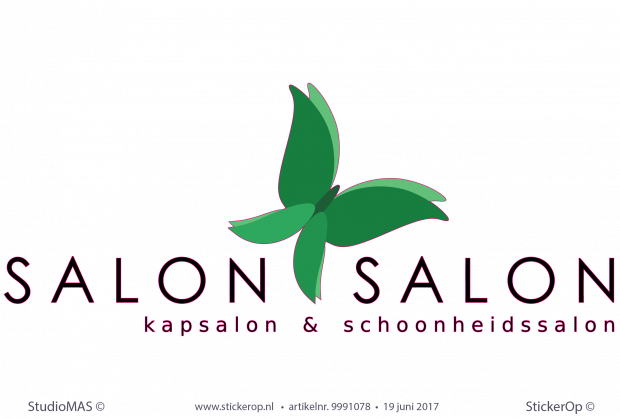 Muursticker zakelijk logo - Salon Salon Muursticker zakelijk logo - Salon Salon