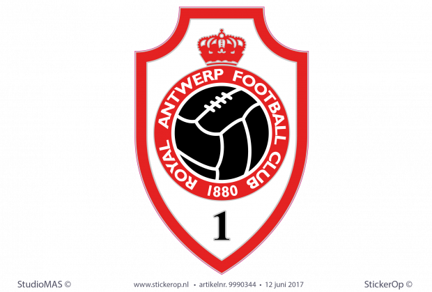 muurstickers van zelf aangeleverde logo - Royal Antwerp Football Club