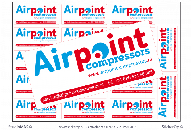 Machinesticker zakelijk logo AirPoint