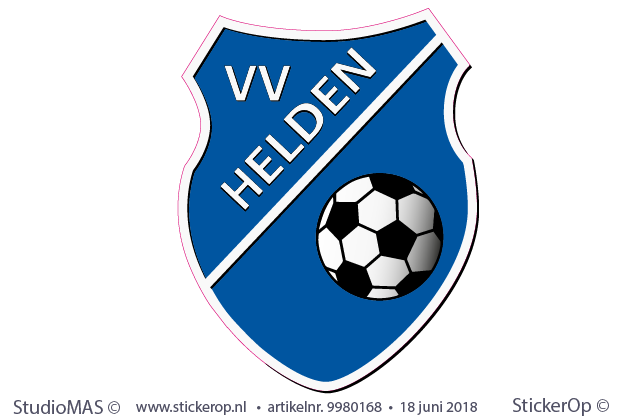 Muursticker logo - vv Helden muursticker logo vv Helden