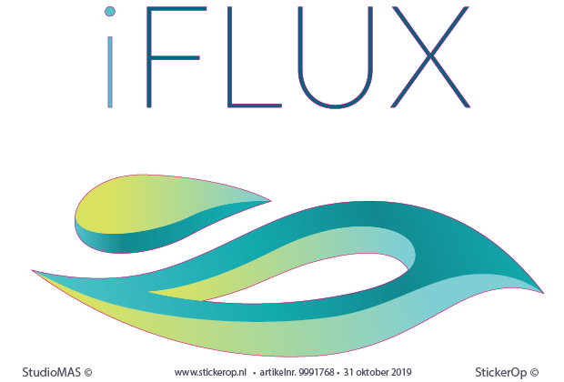 -muursticker logo - iFLUX