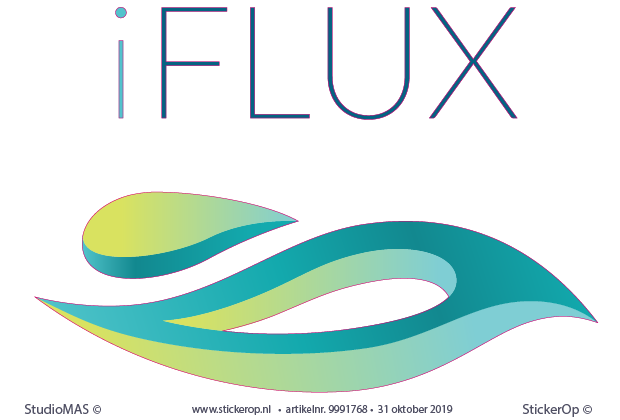 zakelijk logo - iFLUX Sampling -muursticker logo - iFLUX