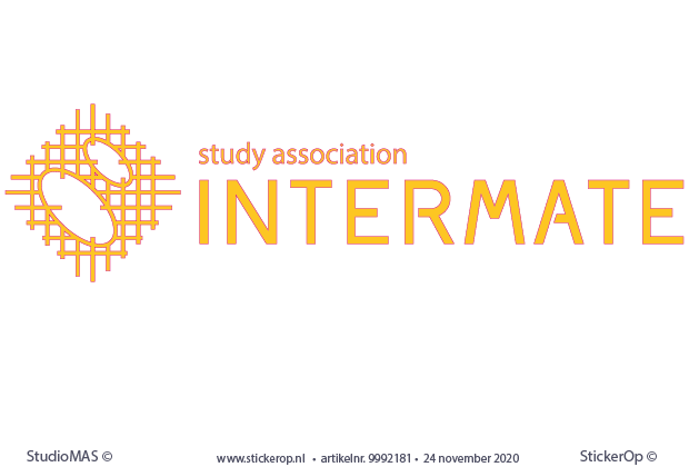 Muursticker van eigen logo - Intermate -sticker van eigen logo - Intermate