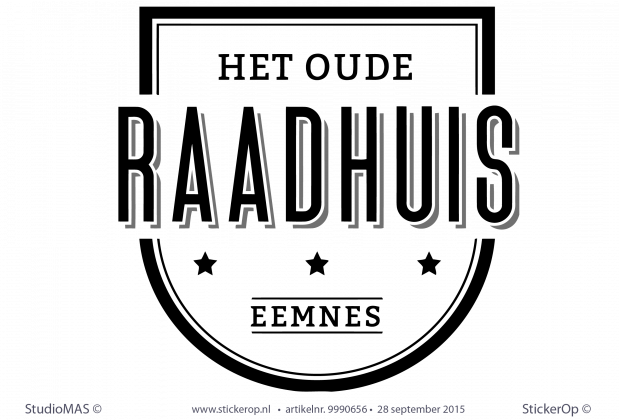 Muursticker zakelijk logo - Het Oude Raadhuis Eemnes muursticker zakelijk logo het oude raadhuis eemnes