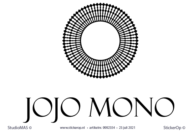 muursticker zakelijk logo - jojo mono