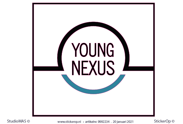 muursticker zakelijk logo - Young Nexus