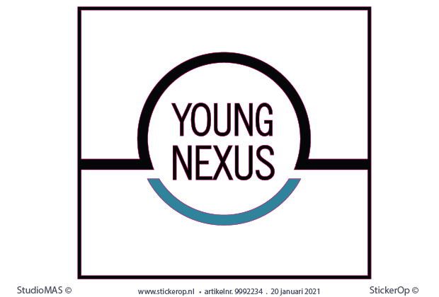 Muursticker van zakelijk logo - Young Nexus