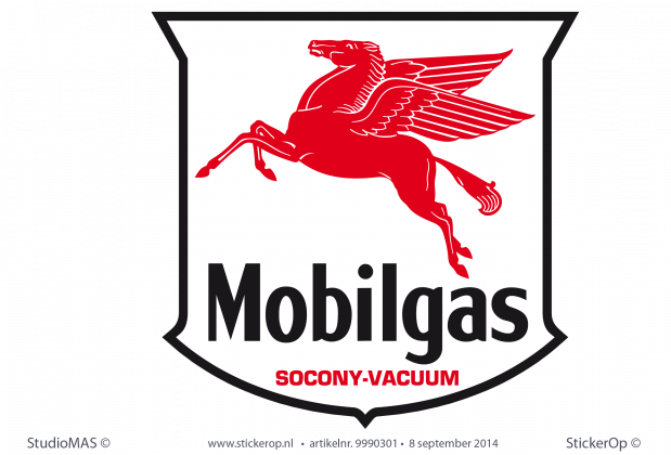 log sticker Mobilgas