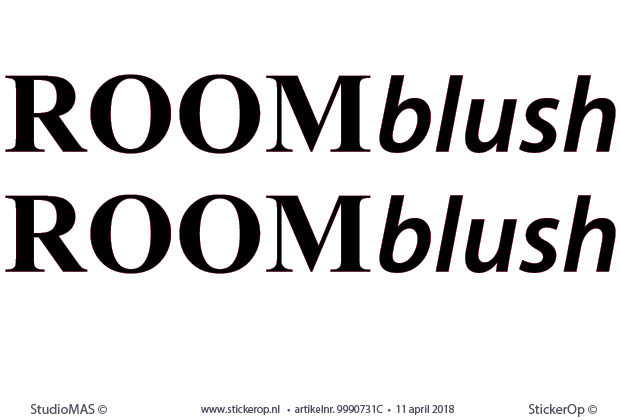 beursdecoratie zakelijk logo Roomblush