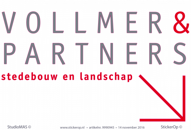 Muurstickers zakelijk logo - Vollmer & Partners Muurstickers zakelijk logo Vollmer en Partners