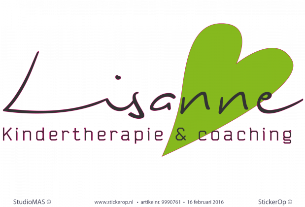 Muursticker zakelijk logo Lisanne Kindertherapie