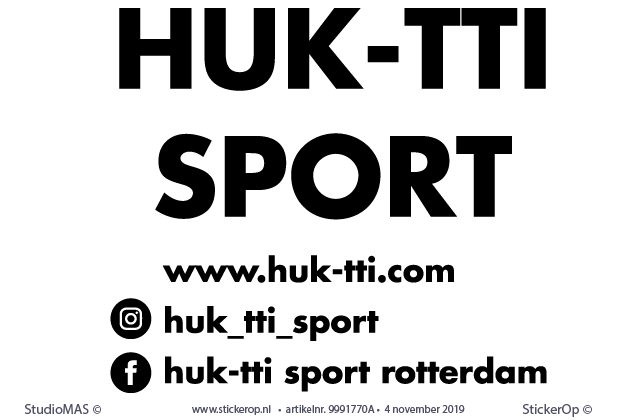 Raamsticker zakelijk - Huk-TTi Sport - gesneden tekst 02 -raamsticker zakelijk - Huk-TTi Sport 02