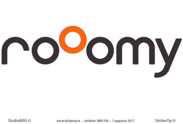Muursticker zakelijk logo - Rooomy Muursticker zakelijk logo - Rooomy