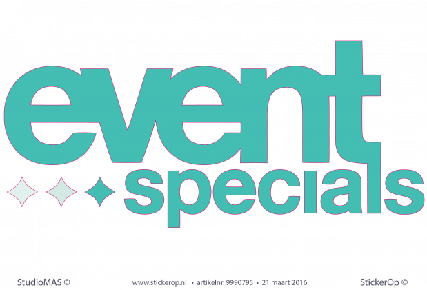 Muurstickers zakelijk logo - Event-Specials Muurstickers zakelijk logo Event-Specials