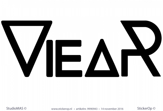 Muurstickers zakelijk logo Viear