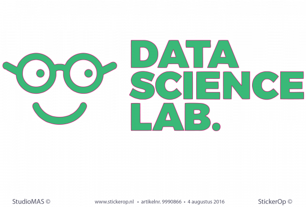 Muursticker zakelijk logo Data Sience Lab