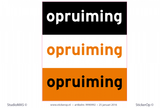 Full colour stickers zakelijk - Opruiming Muurstickers zakelijk Opruiming