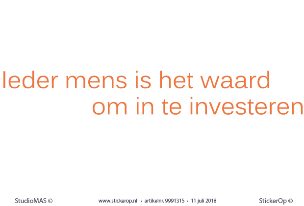 muurstickers zakelijke toepassing - quotes LearnCare Academy - ieder mens