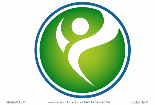 Muursticker zakelijk logo - Afit Muursticker zakelijk logo Afit