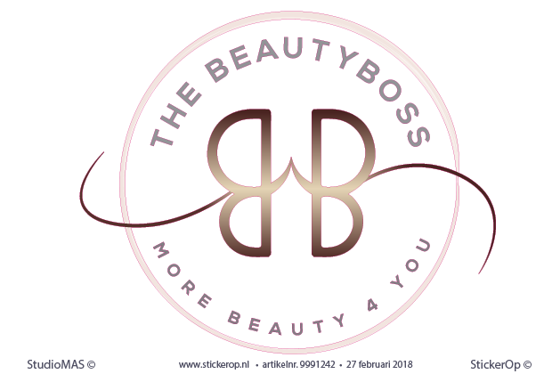 Muurstickers zakelijk gebruik - logo The Beautyboss