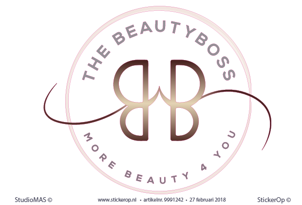 Muurstickers zakelijke toepassing - logo The Beautyboss Muurstickers zakelijk gebruik - logo The Beautyboss