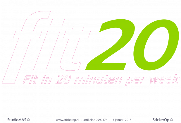 muursticker zakelijk logo fit20