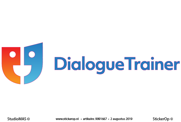 Muurstickers bedrijfslogo - Dialogue Trainer logo - Dialogue Trainer
