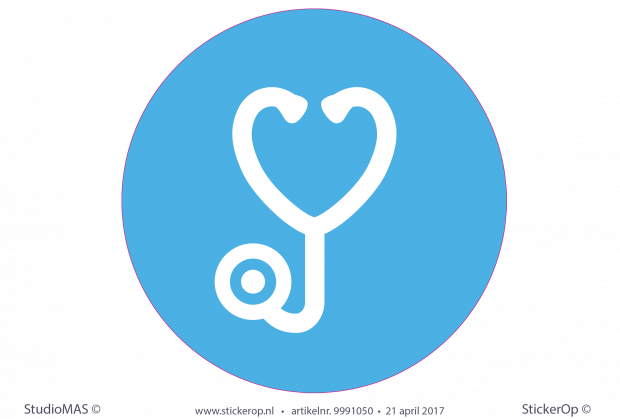 Muursticker zakelijk icoon - Happy nurse muurstickers-zakelijke iconen Happy nurse