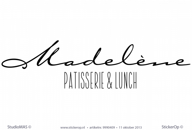 muursticker logo Madelne