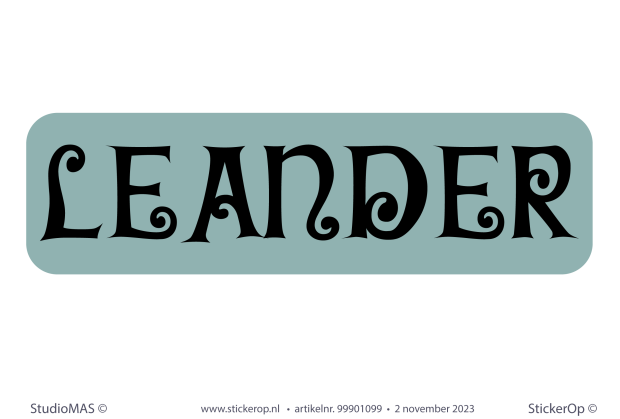 Naamsticker - LEANDER