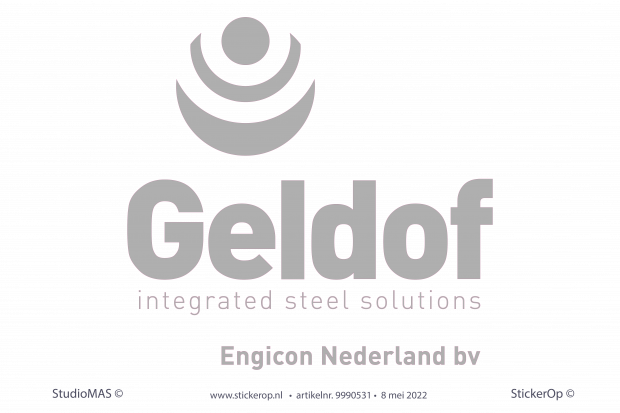 Sticker eigen logo - Geldof schuifdeur