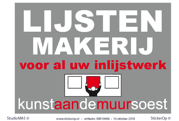 Buitenborden Kunst aan de muur Soest - 2 stuks 118 x 84 cm - incl opmaak